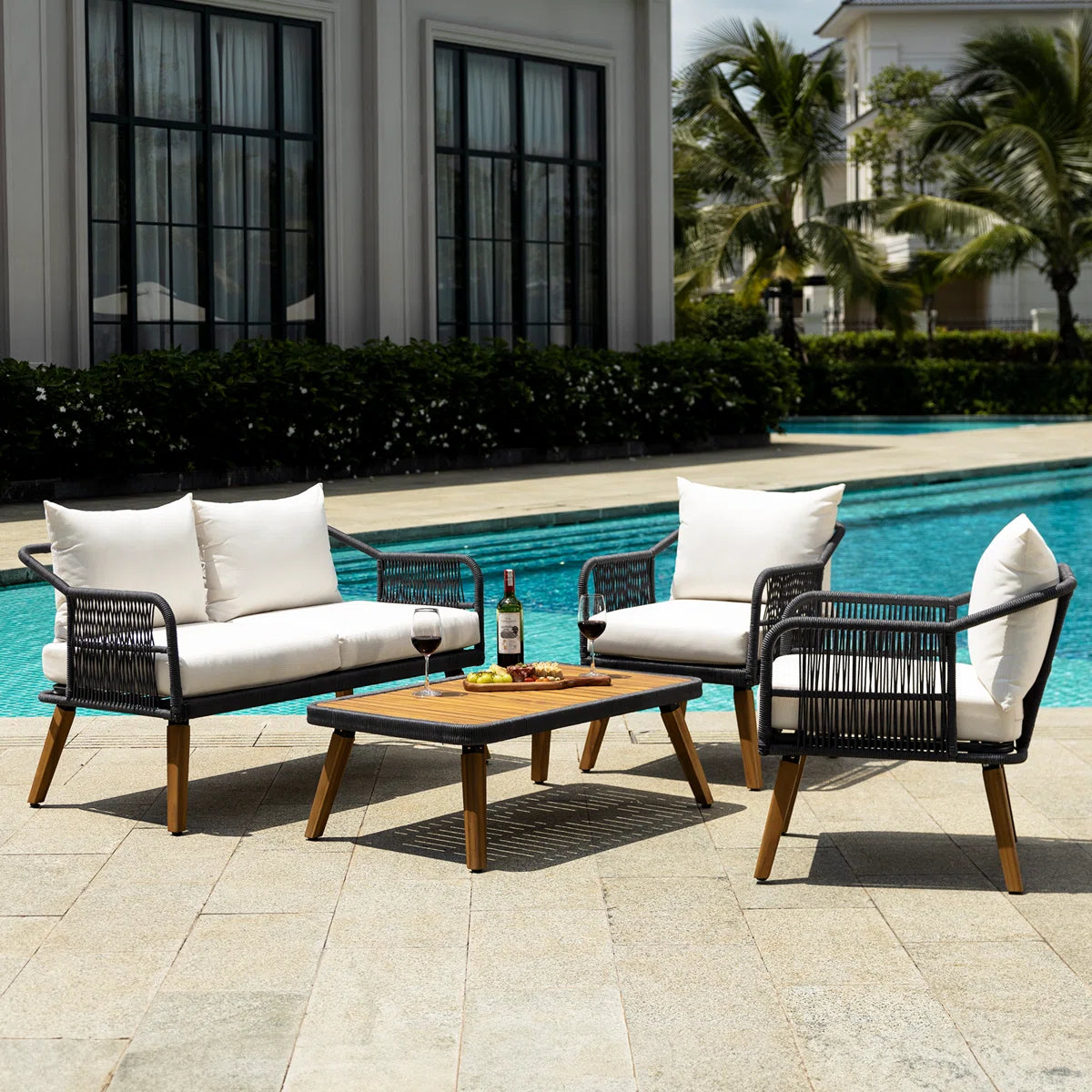 Serene 4-Piece Patio Furniture Set