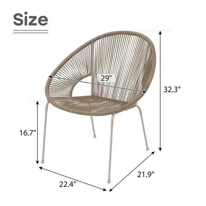 Indoor/Outdoor Patio Chair (Set of 2)