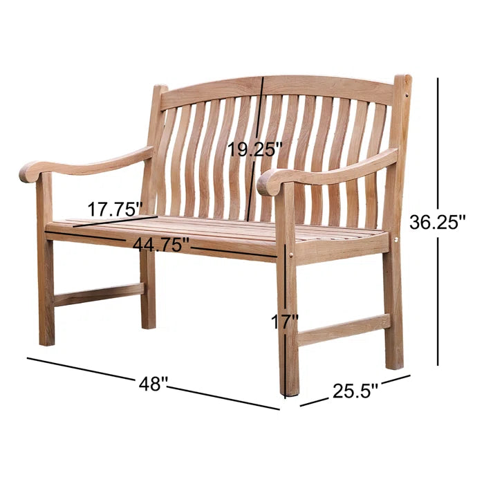 Cynthia Teak Outdoor Bench