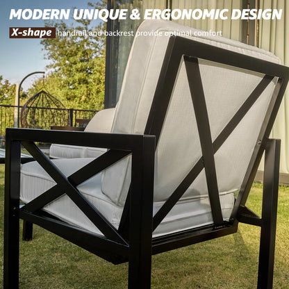 Myrtlene 4 - Person Patio Conversation Sets with Cushions